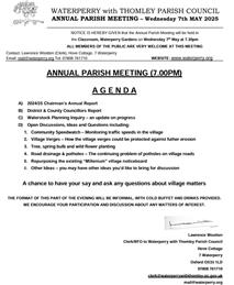 Annual Parish Meeting - Wednesday 7th May 2025